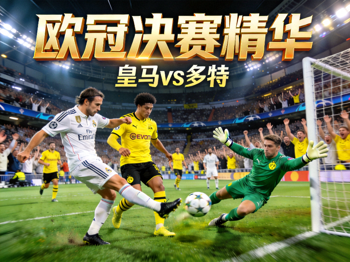 欧冠决赛精华 皇马vs多特